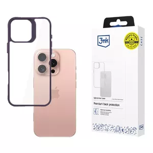 3MK Satin Armor Case Cover Apple iPhone 16 Pro 6.3" Purple Transparent