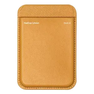 Card holder native union (Re)Classic Wallet Magnetic ochre microfiber PC PU recycled polyester TPU 96×66.7×7.3 mm