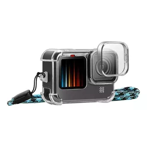 Futrālis ar objektīva vāciņu un kakla siksnu PULUZ GoPro Hero 9 / 10 / 11