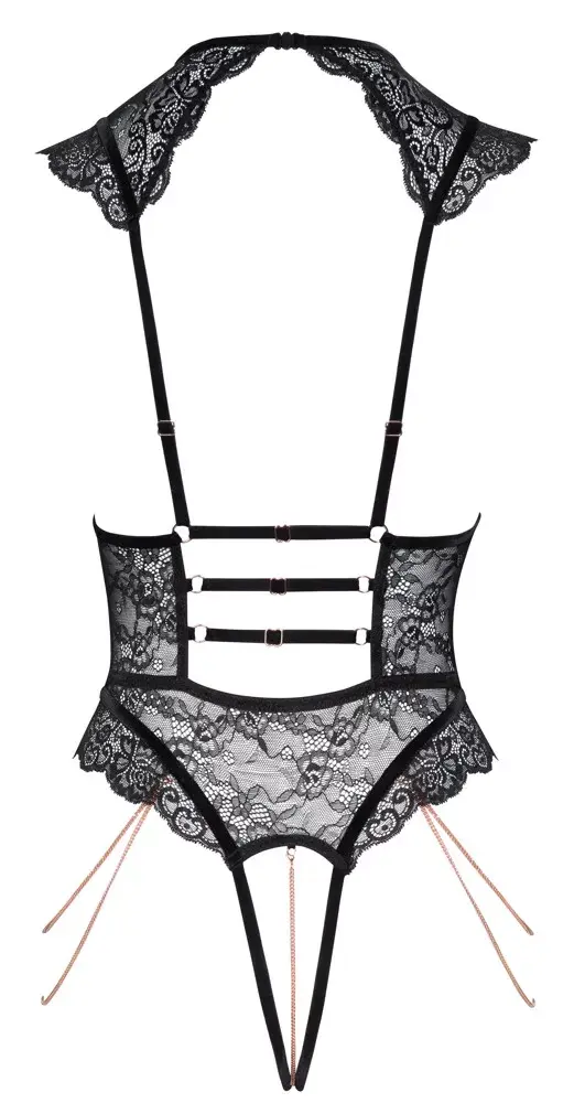 Боди с открытым шагом Abierta Fina Open Lace Body Photo 10