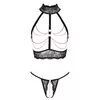 Lingerie Chain Set open M black — abierta fina Photo 8