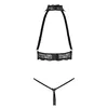 Lingerie Chain Set open M black — abierta fina Photo 9