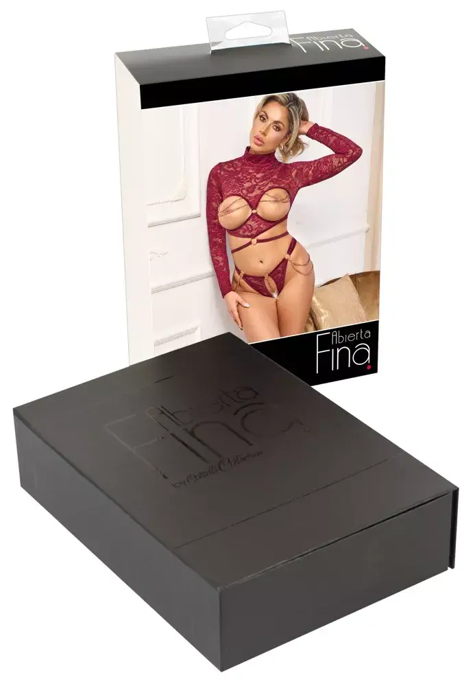 Komplekts abierta fina Open Top & Thong Abierta Fina S Red Photo 11