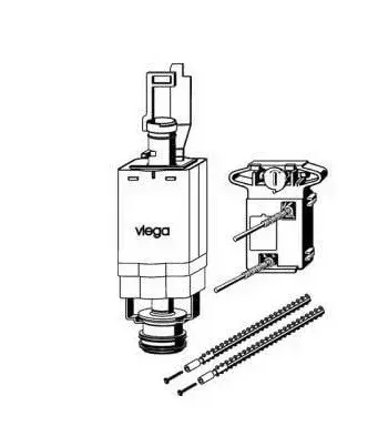 VIEGA AE261 flush-mounted water flushing mechanism Photo 2