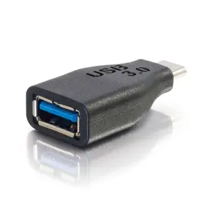 C2G USB 3.0 USB-C to USB-A Adapter Converter Male to Female Black