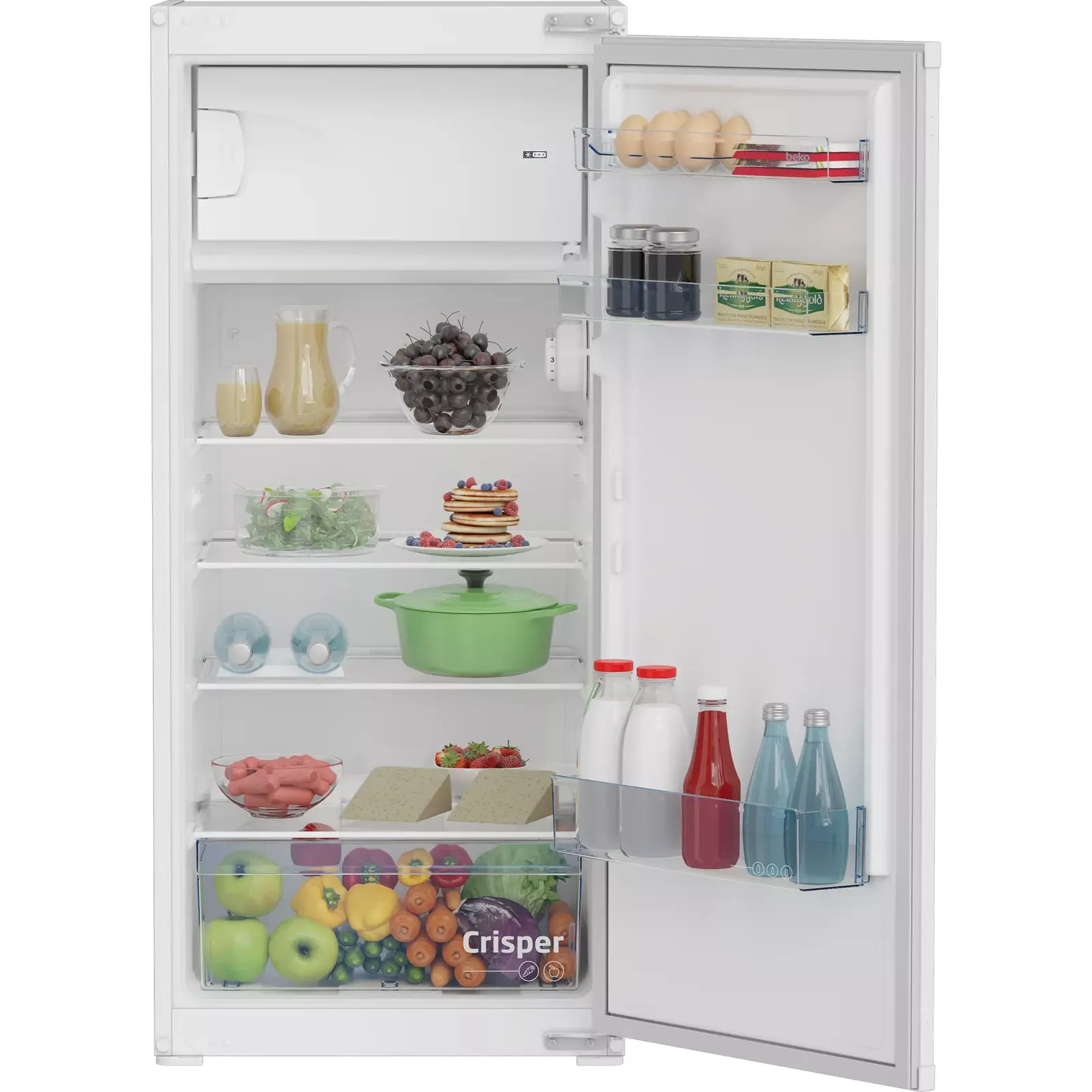 Beko BSSA210K4SN iebūvējamais ledusskapis Photo 1