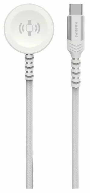 Bezvadu lādētājs SWISSTEN Braided Metal Magnetic