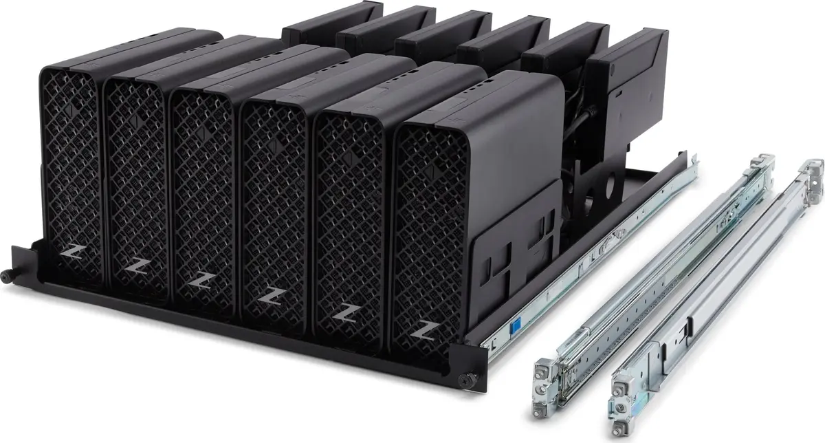 HP Z2 Mini G9 Rail Rack Kit Photo 3