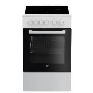 Напольная плита Beko FSS57000GW Электрическая Керамическая 4 Конфорки 60Л