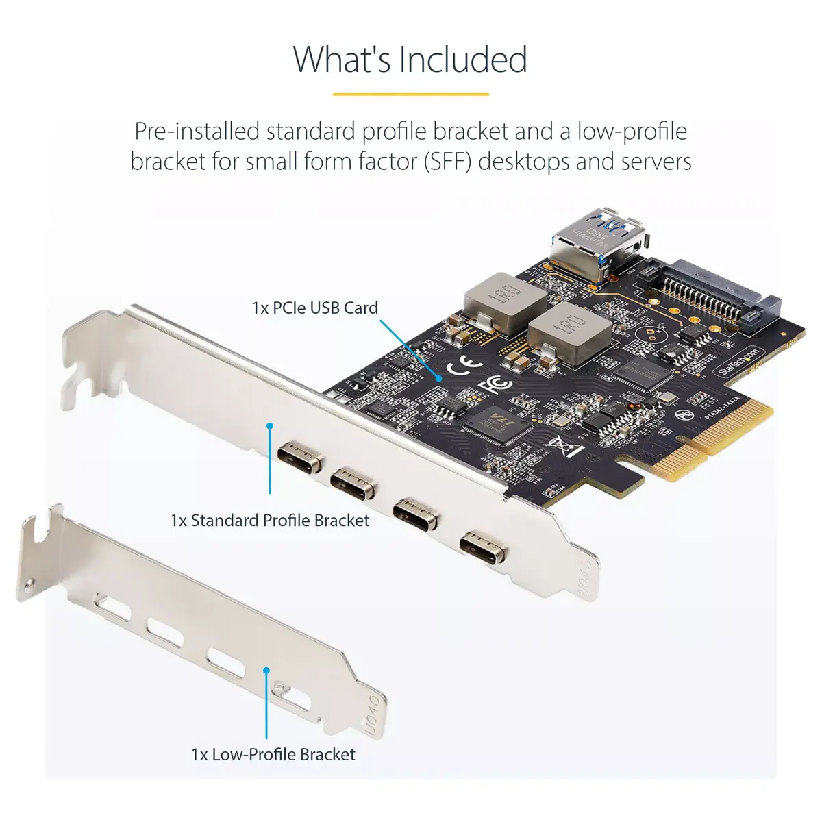 USB PCIe карта StarTech.com 5-Port USB 3.2 10Gbps Photo 10