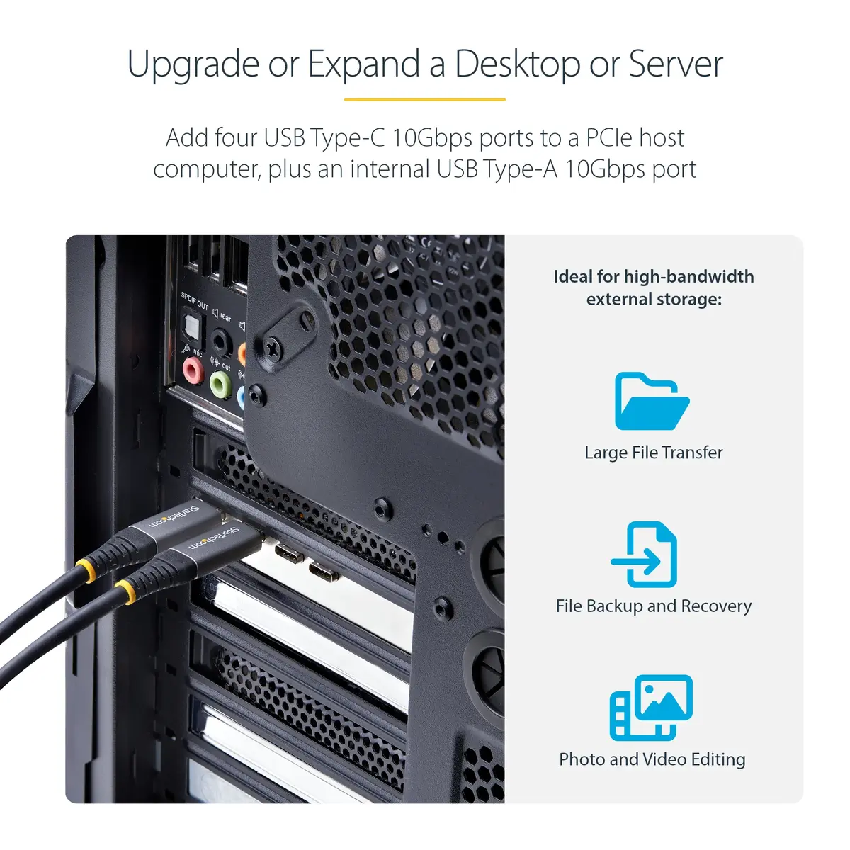 Плата StarTech 5-Port USB 3.2 10Gbps PCIe Photo 6