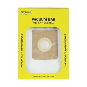 Vacuum dust bags Nordic Quali MNI2156 set 5 pcs with 1 filter for compatible models