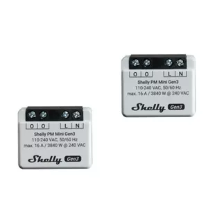 Smart switch Shelly PM Mini Gen3 1P Wireless 110-240V