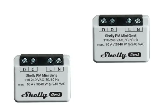 Viedais slēdzis Shelly PM Mini Gen3