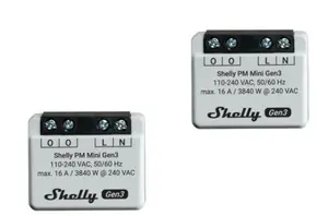 Smart switch Shelly PM Mini Gen3 1P Wireless 110-240V