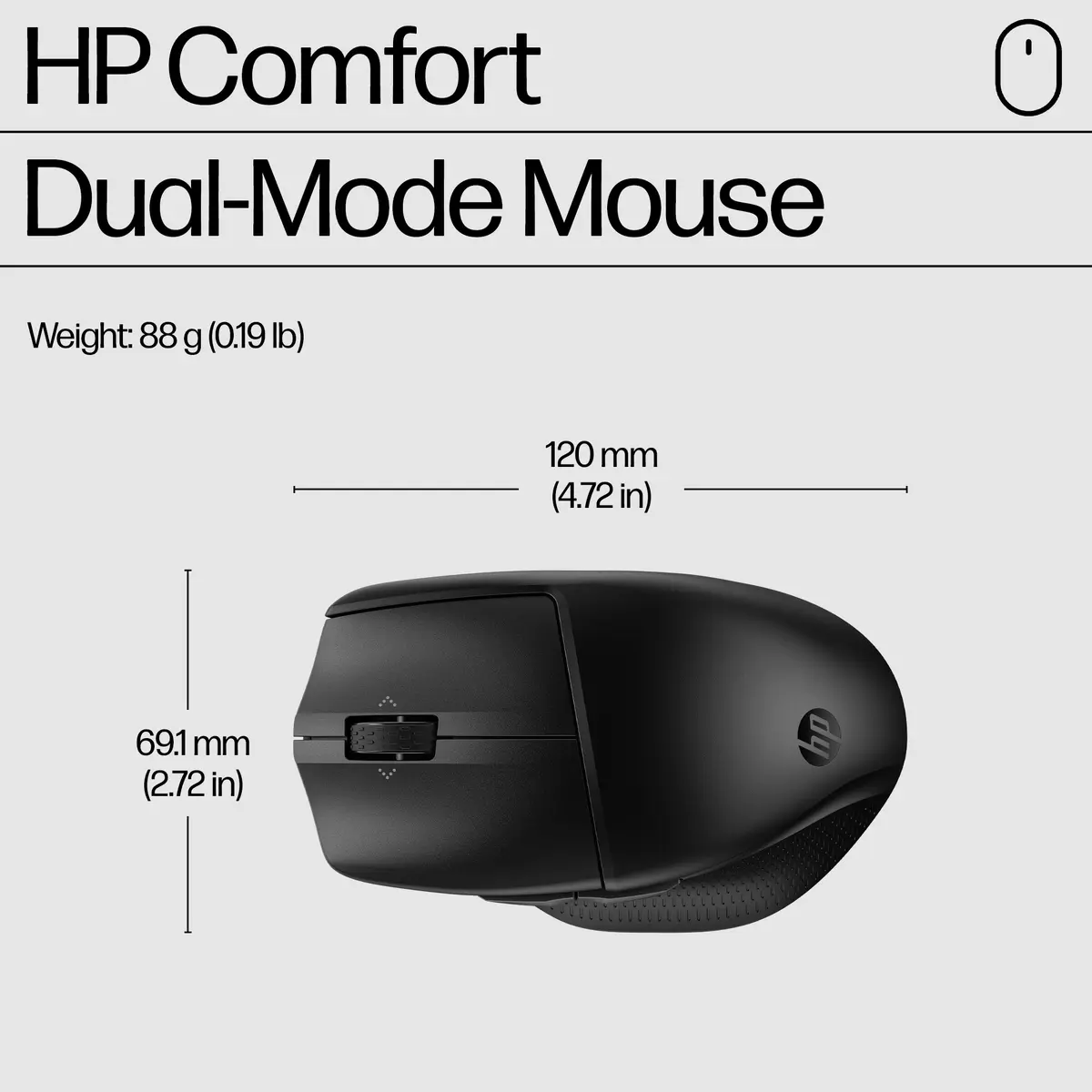 HP 685 Comfort Dual-Mode Mouse Photo 2