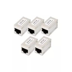 Модульные соединители Digitus CAT 6A экранированные 5 штук RJ-45 Золотые контакты
