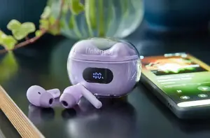 Intenso T313AE Bezvadu austiņas True Wireless Stereo in-ear Bluetooth ar iebūvētu mikrofonu purpursarkanas