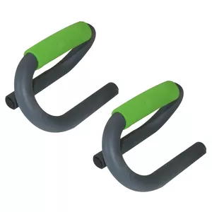 Spiešanās rokturi Schildkröt Fitness 960040, antracīts/zaļš, max slodze 125 kg, augstums 100 mm