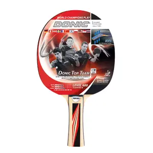 Table tennis racket Donic Top Team 600 — black/red with wooden handle, 1 pc