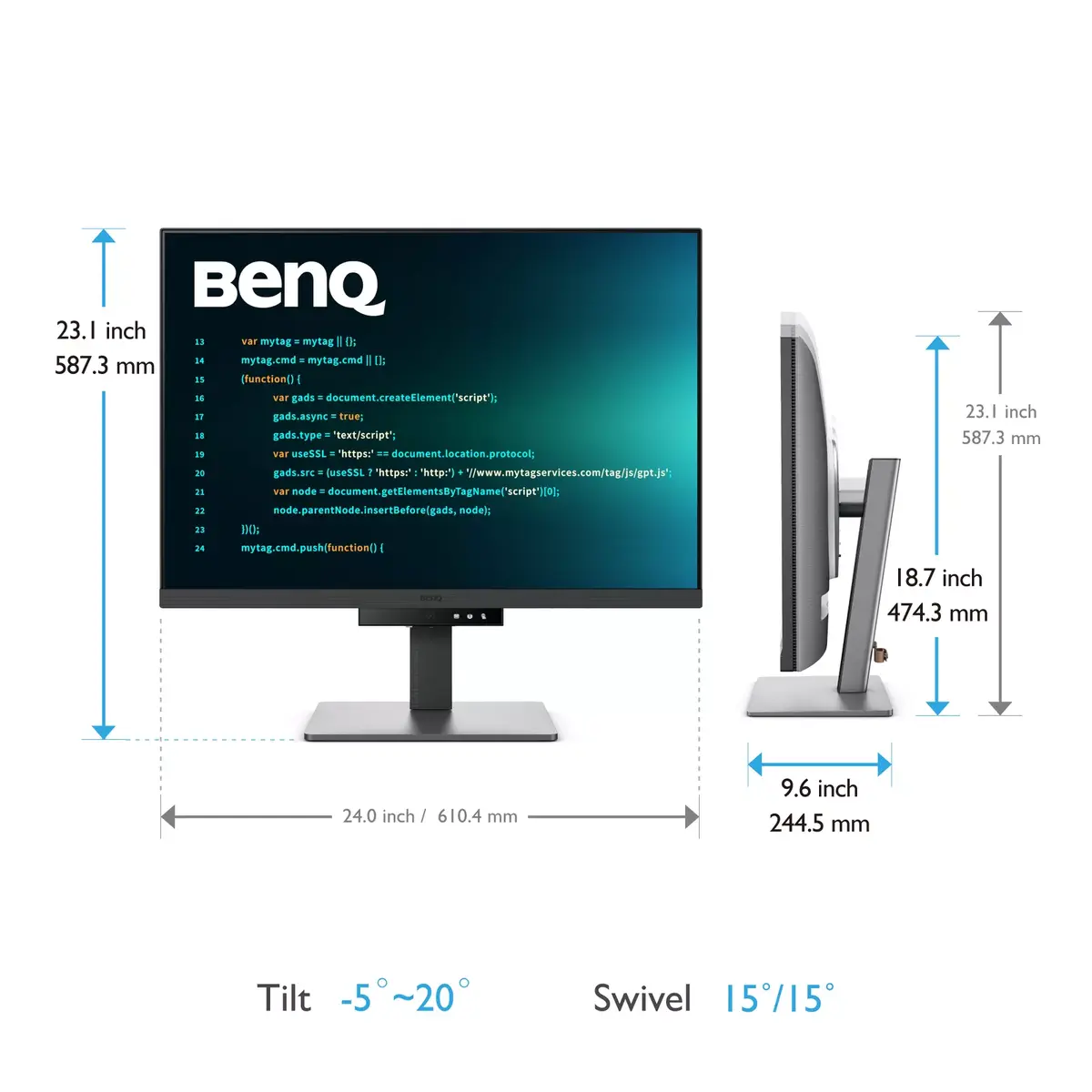 Компьютерный монитор BenQ RD280U Photo 5
