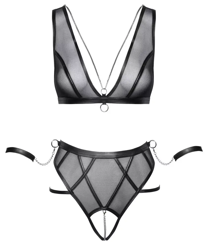 Bondage bra set Cottelli Collection S Black Photo 10