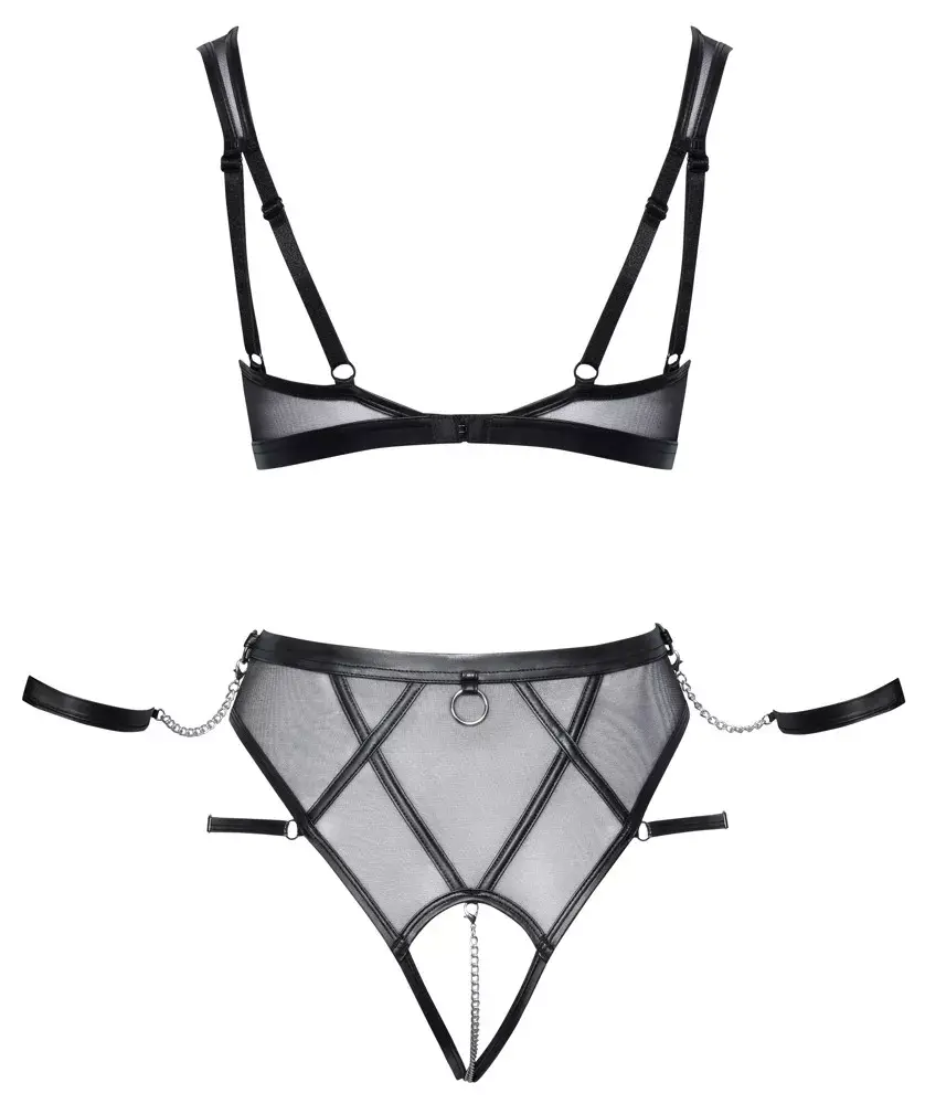 Bondage bra set Cottelli Collection S Black Photo 11