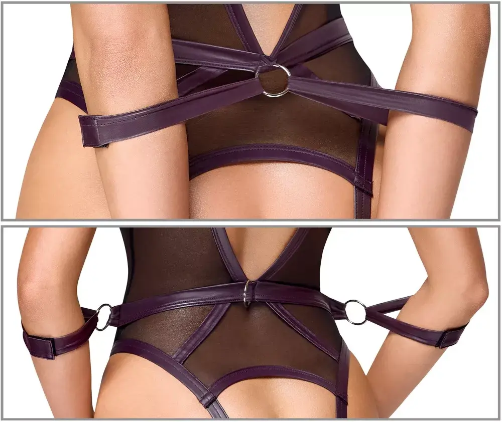 Cottelli Collection Bondage боди L чёрное Photo 10