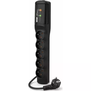 Power strip Acar XP easy 3.0 m black — Acar W2340, 3.0 m cable, black
