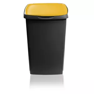 Waste container gio'style Eco solution 45L dark gray/yellow 37×36×53.5 cm