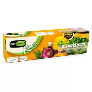 Герметичные пищевые пакеты gio'style 30 шт — размеры 28,5×41 см и 27×34 см