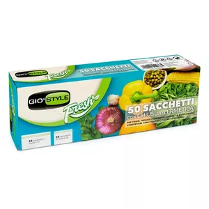 Герметичные пищевые пакеты gio'style 50 шт 24×26,5 см и 20,5×20,5 см
