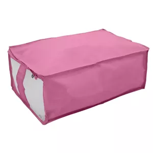 Storage bag ORDINETT Blossom 40x60x26 cm – blanket and textile organizer