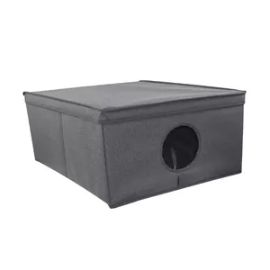 Storage box ORDINETT folding M 48×36×19 cm Grey