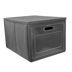 Storage box ORDINETT 127483003 modular 41×31×25 cm Grey