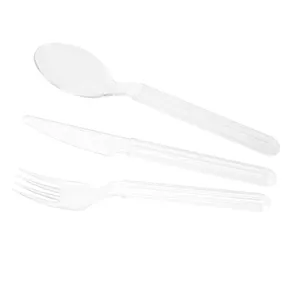 Cutlery set gio'style Trippy white — fork, knife and spoon
