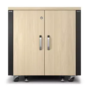 Serveru skapītis APC NetShelter Soundproof 12U brīvi stāvošs, nestspēja 840 kg, melns/klints