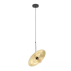 Griestu lampa EGLO Lintmill E27 40W melna — lampa ar E27 lamatu patronu