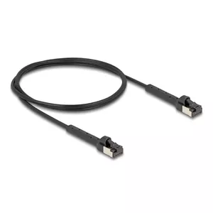 Network Cable DeLOCK RJ45 Slim Cat.8.1 U/FTP 1m Black