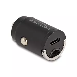 DeLOCK 64278 PDA/mobīlo telefonu lādētājs Universāls Melns Cigāru šķiltavas Ātrā uzlāde Auto