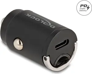Car Charger DeLOCK 64278 Universal Black Fast Charging 12-24V