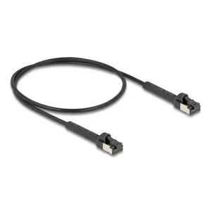Сетевой кабель DeLOCK RJ45 Slim Cat.6A U/FTP 0.5м Черный