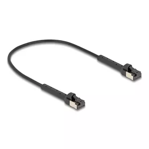 Сетевой кабель DeLOCK RJ45 Slim Cat.6A U/FTP 0.25м Черный