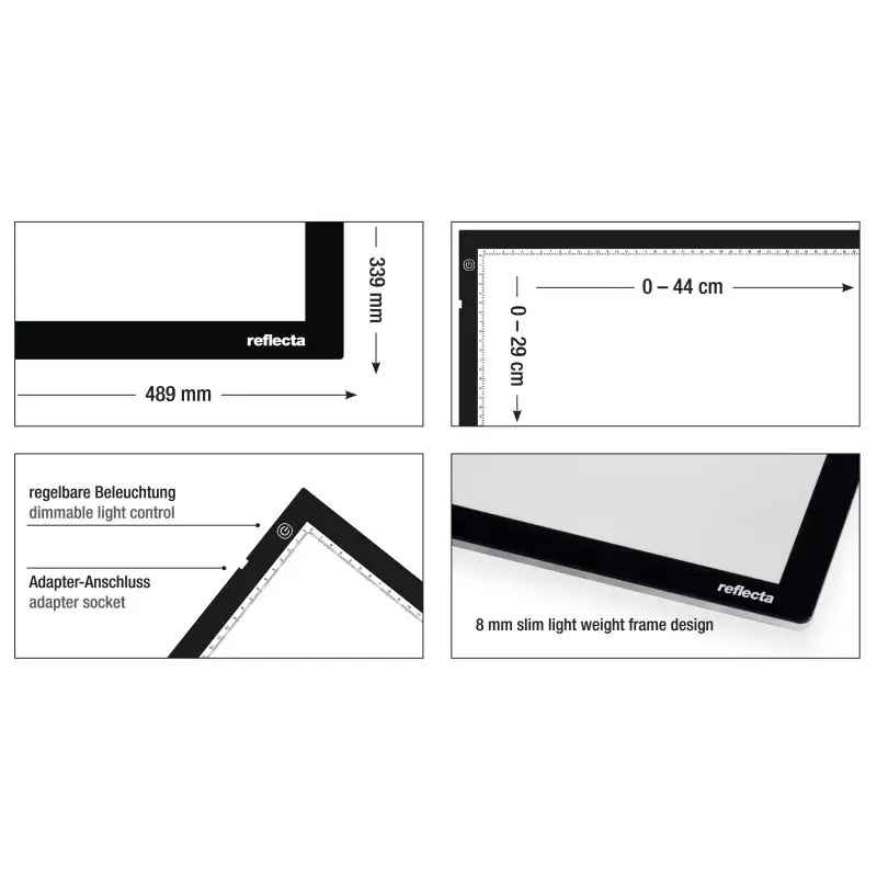 Single picture frame Reflecta LED Light Pad A3 Super Slim Photo 4
