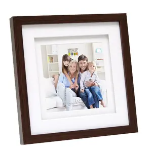 Single picture frame Deknudt S65KQ1 Brown 225x225 mm