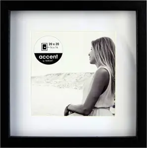 Photo frame Nielsen Design Aura black 20x20 cm wood with passepartout
