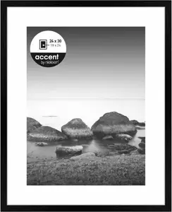 Foto rāmītis Nielsen Design Aura melns 24×30 cm koks ar paspartū (MPN 1122000)