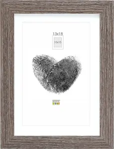 Photo frame Deknudt S66KH3 Wood Grey Oak 18x24 cm with passepartout