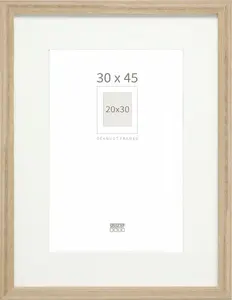 Picture frame Deknudt S66KH1 P1 30x45, wood oak, for 30×45 cm photos