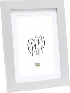 Picture frame Deknudt S66KD1 P1 15x20 wood silver with passepartout